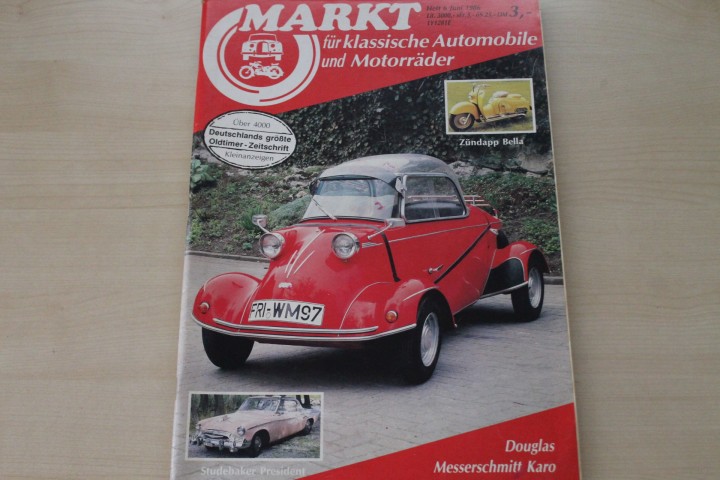 Deckblatt Oldtimer Markt (06/1986)
